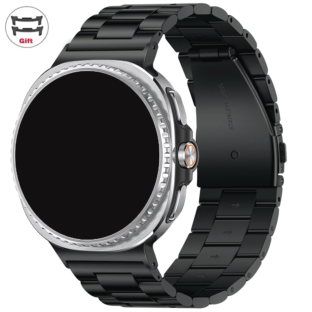 Luxury Watch Galaxy - Pulseira de aço inoxidável para samsung