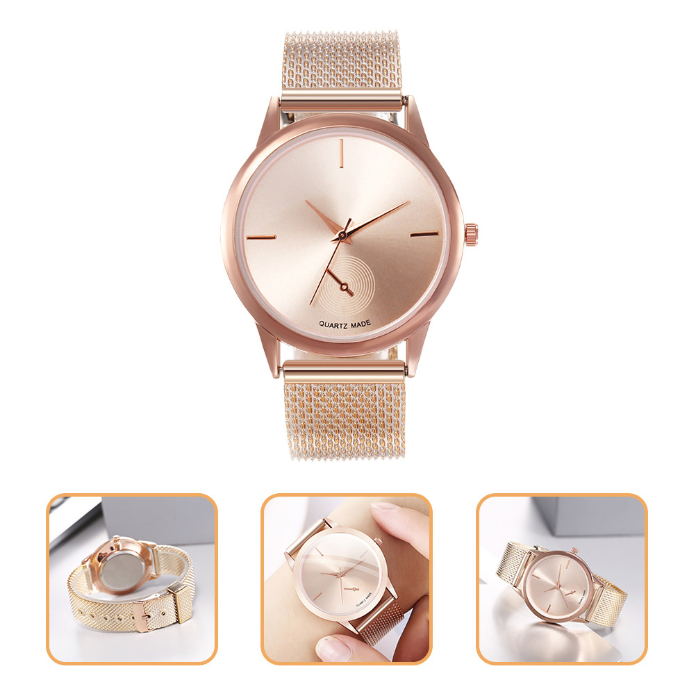 Luxury Watch White - Relógio de Quartzo Elegante para Mulheres