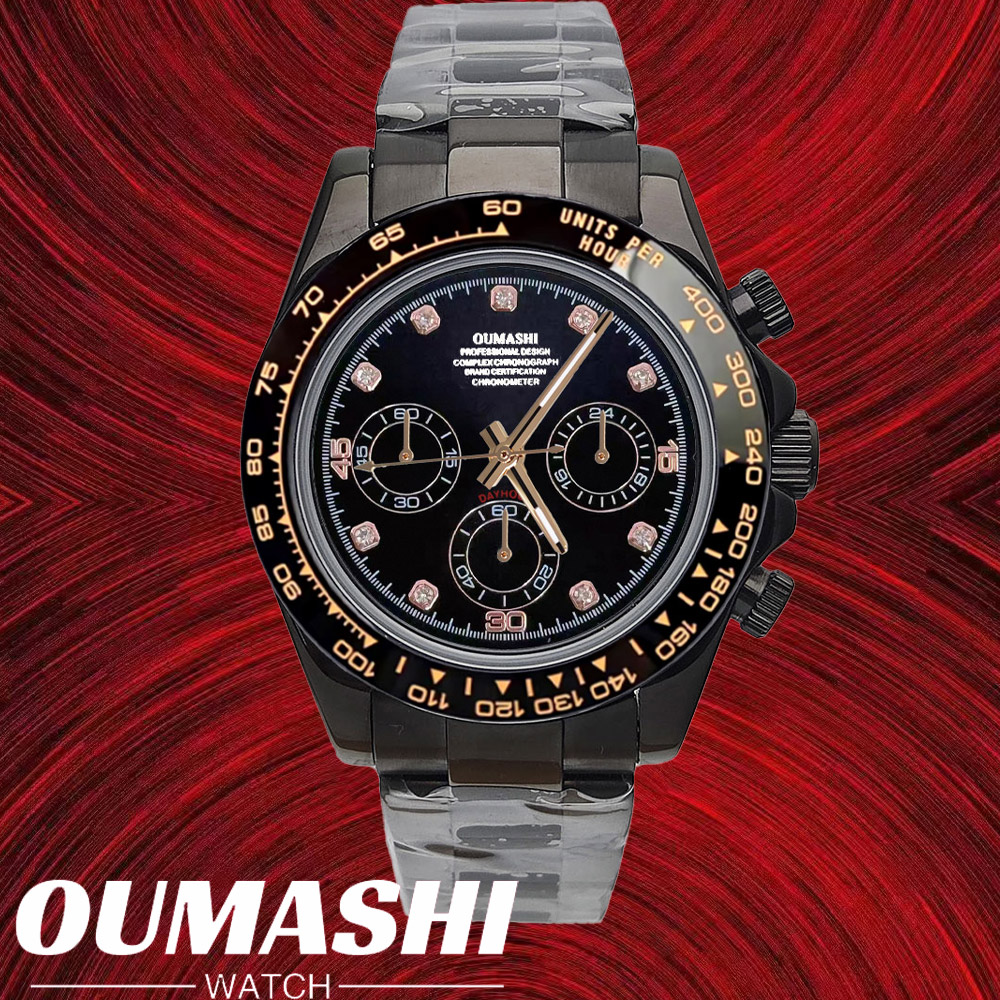Luxury Watch Case - Vk63 relógios 39.3mm relógio de luxo