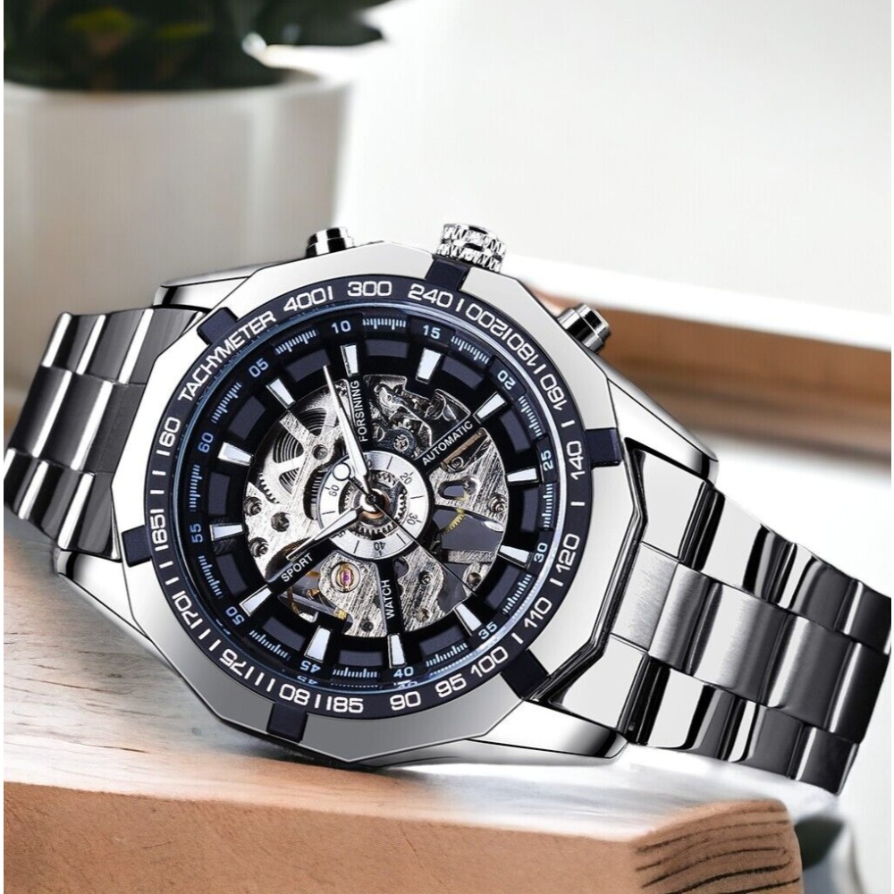 Luxury Watch Nice - Forsining marca automática auto vento esqueleto