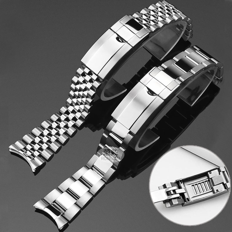 Luxury Watch Class - Pulseira jubileu de aço 904 para