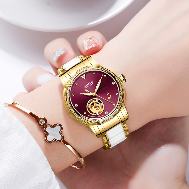 Relógio Automático Feminino MI - Luxury Watch White avaliação e preço