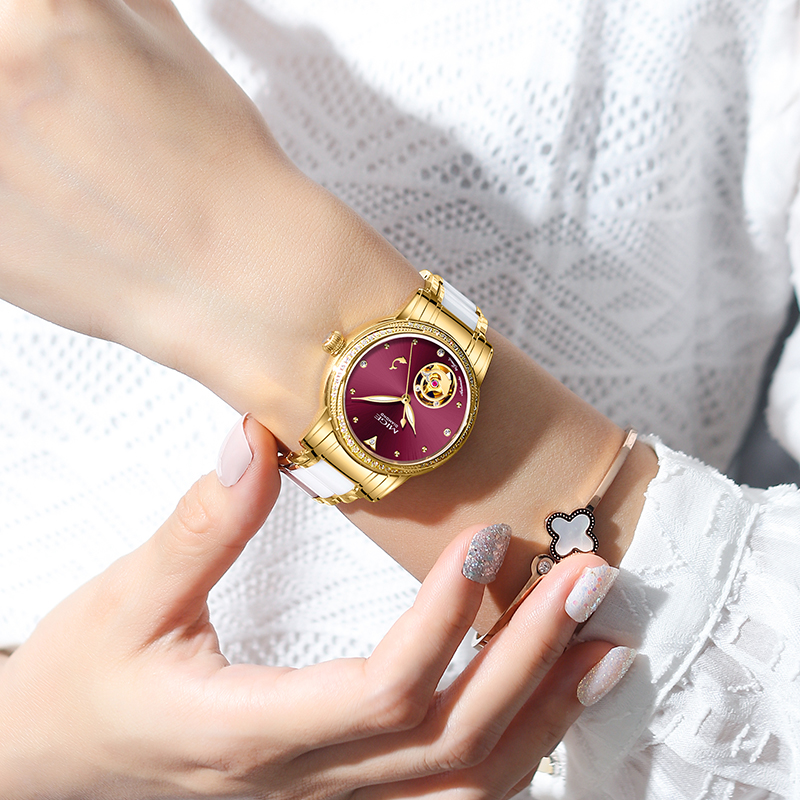Relógio Automático Feminino MI - Luxury Watch White avaliação e preço