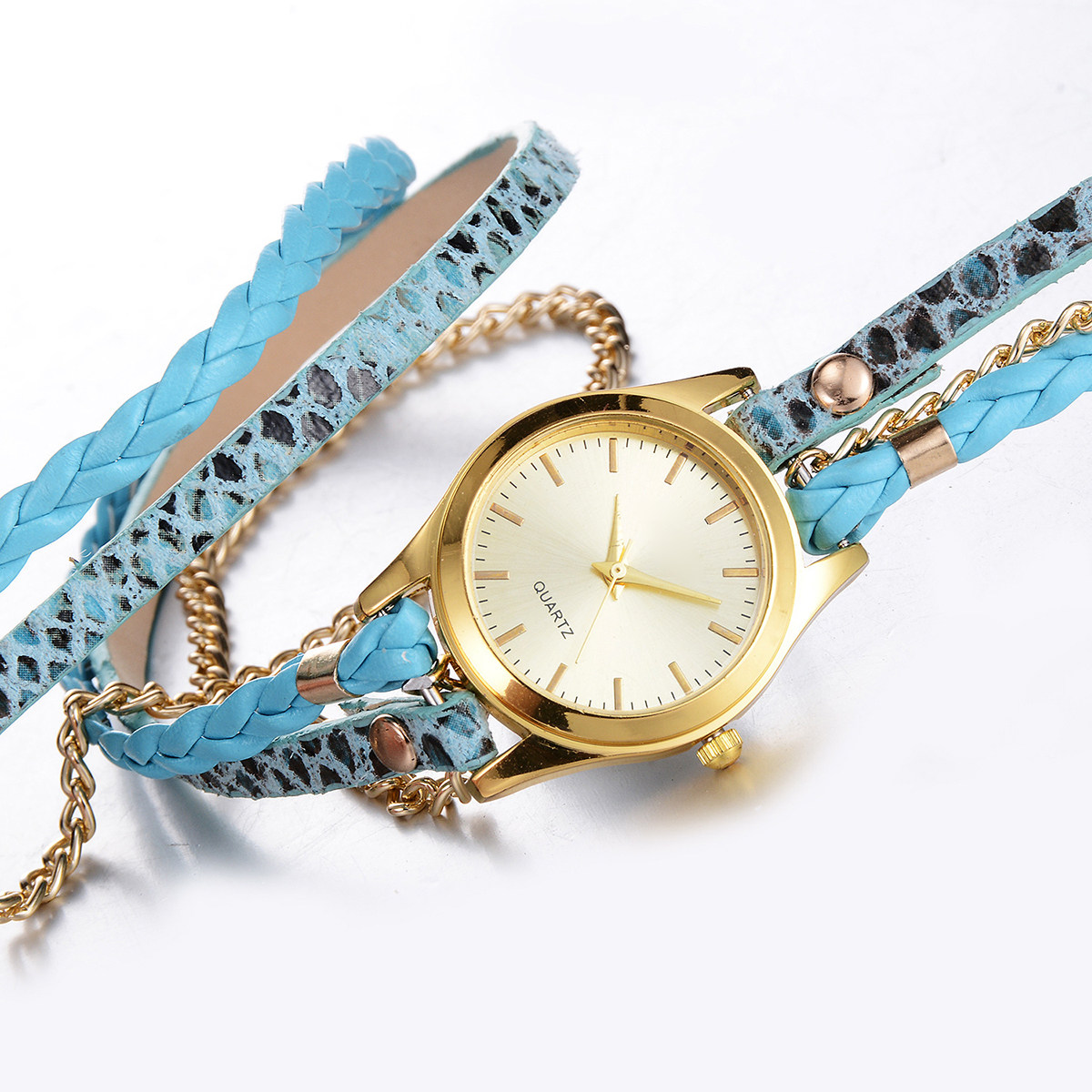 Relógio de Quartzo com Textura - Luxury Watch White avaliação e preço