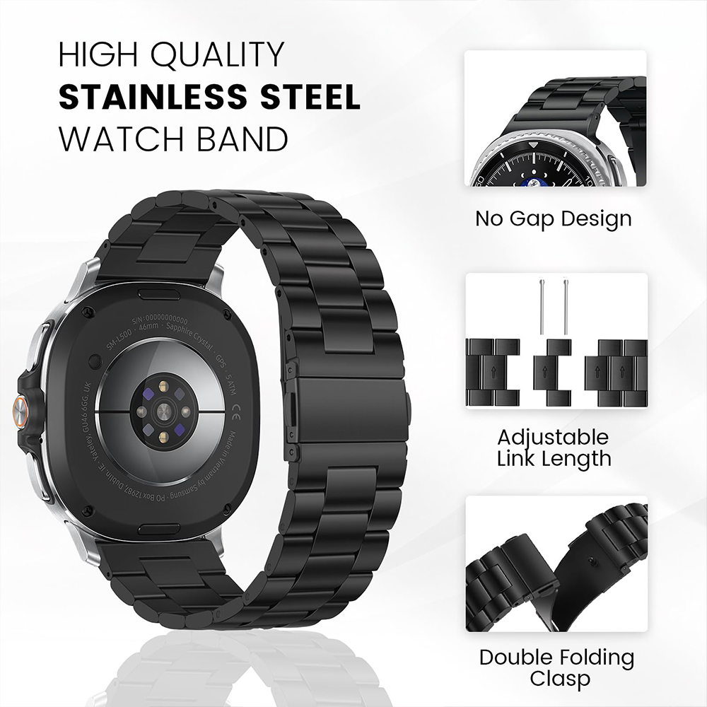 Pulseira de aço inoxidável par - Luxury Watch Galaxy avaliação e preço