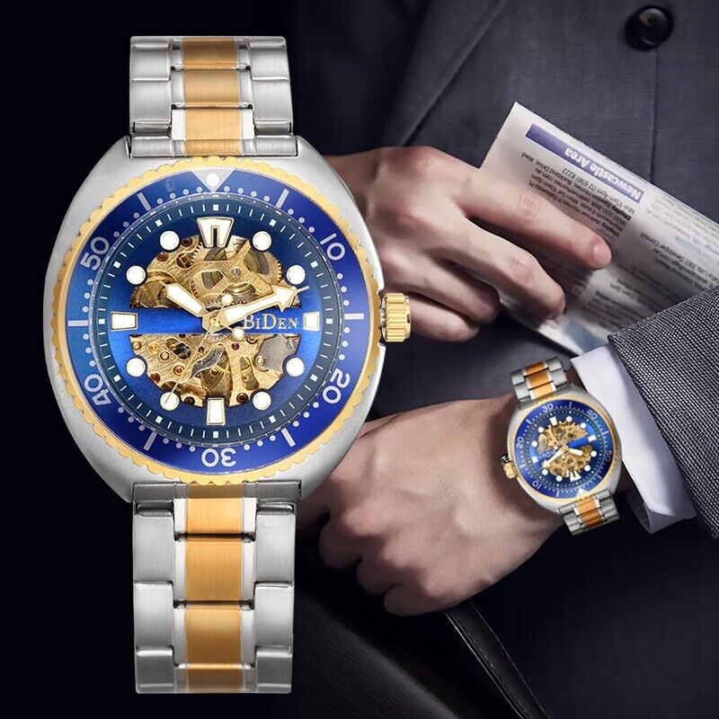 BIDEN-Steampunk Esqueleto Mecâ - Luxury Watch Nice avaliação e preço