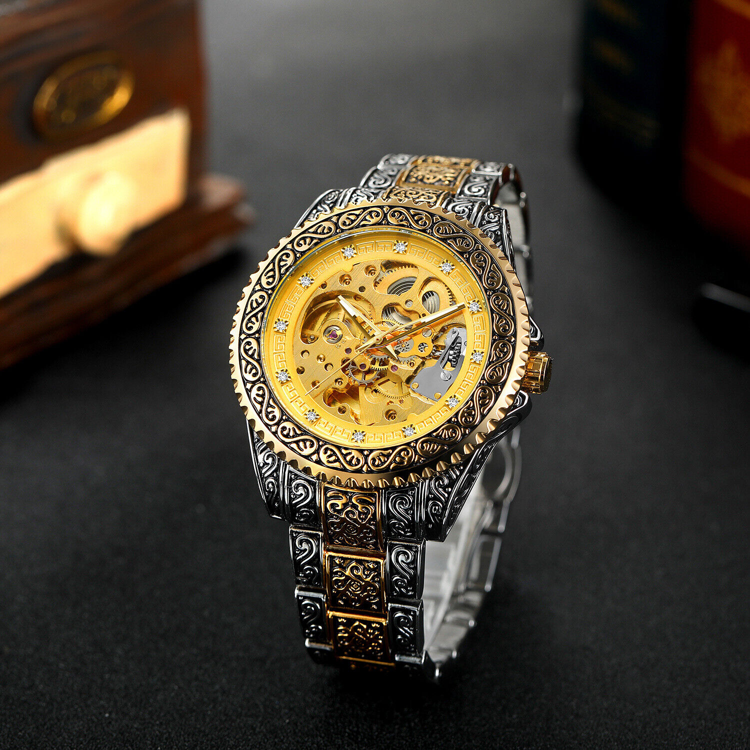 Forsining masculino luxo diama - Luxury Watch Nice avaliação e preço