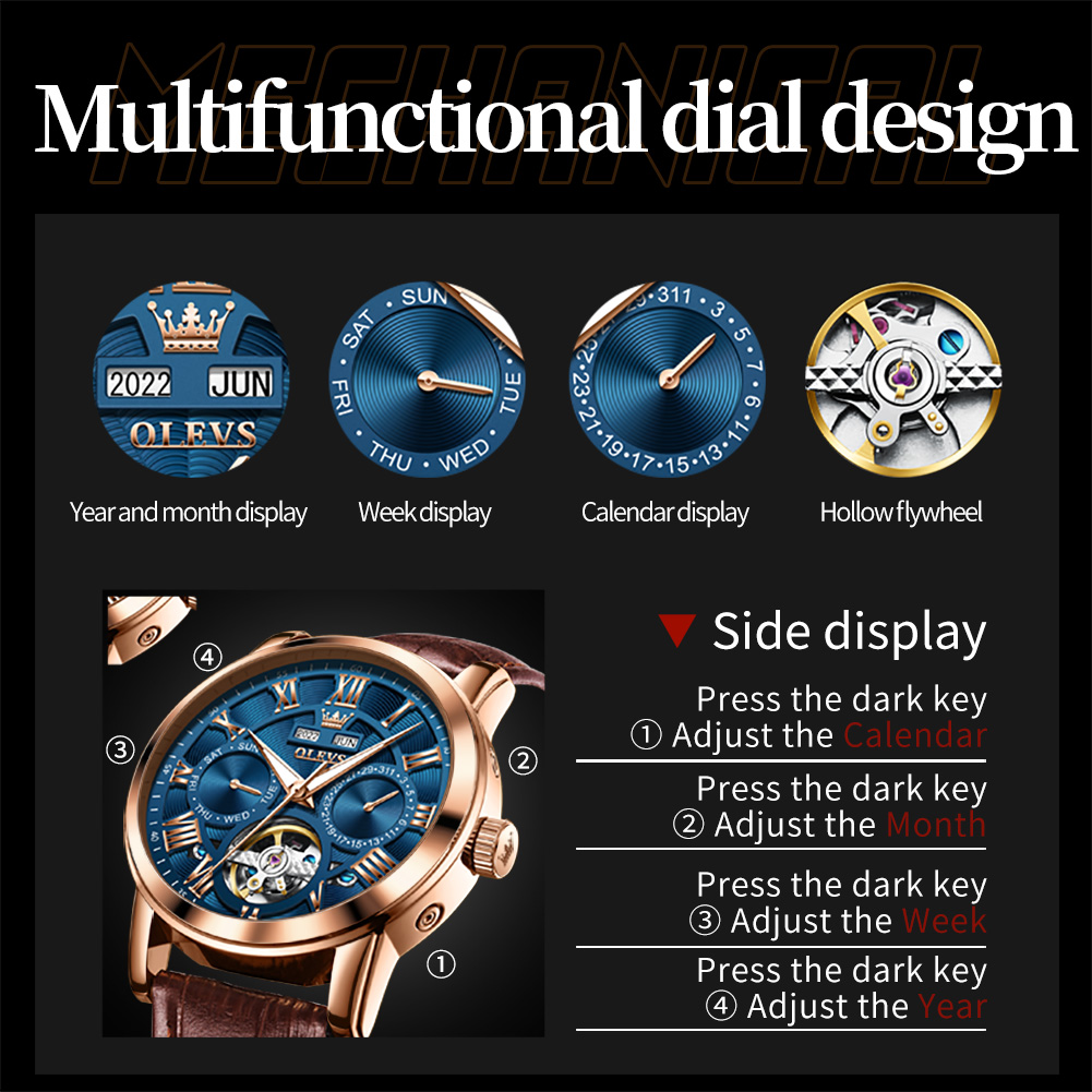 Olevs 6668 marca superior reló - Luxury Watch On Sale avaliação e preço