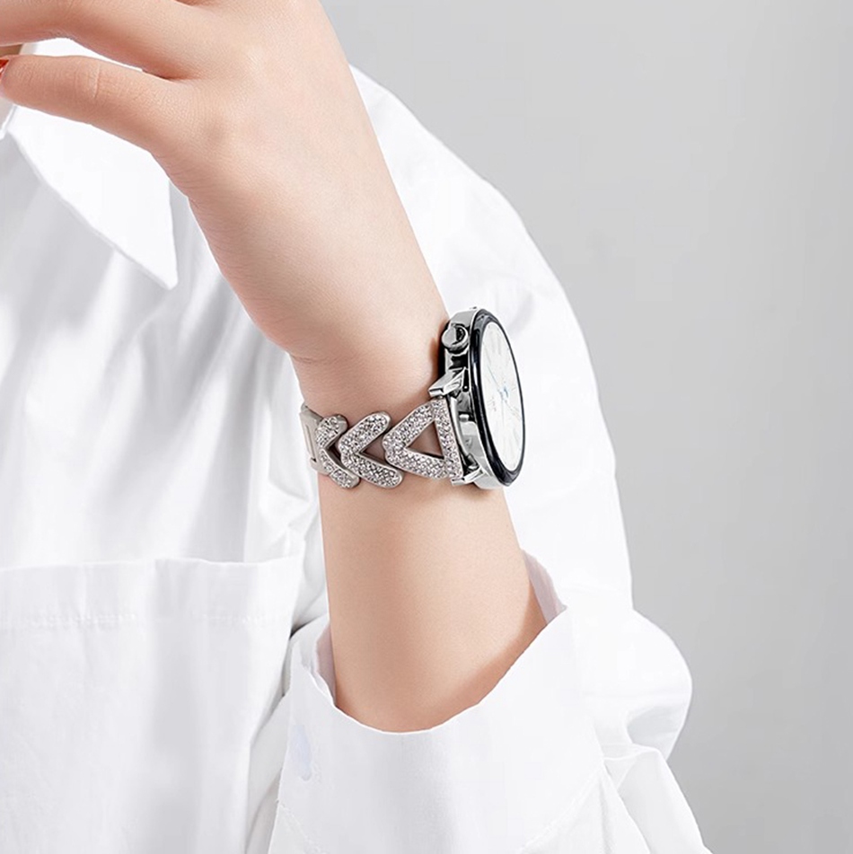 Pulseira de metal de trigo dia - Luxury Watch Galaxy avaliação e preço