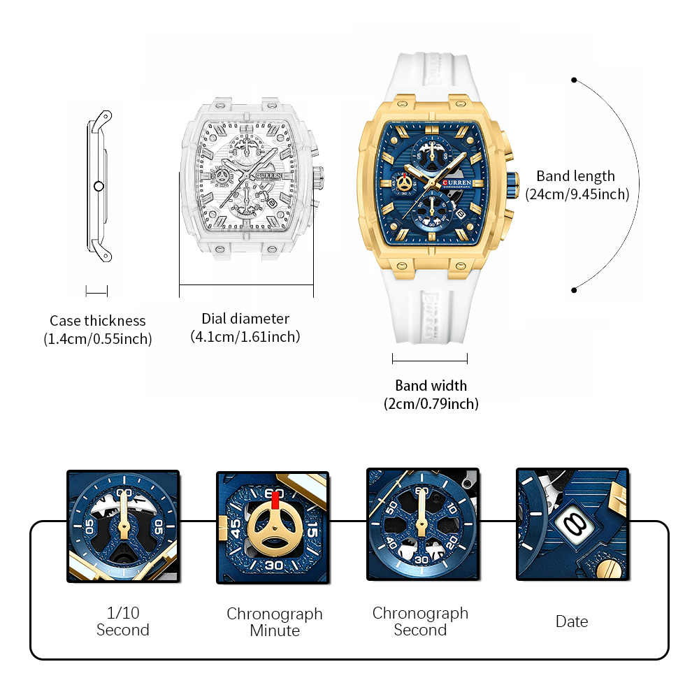 Relógio de Luxo Vintage CURREN - Luxury Watch Vintage avaliação e preço