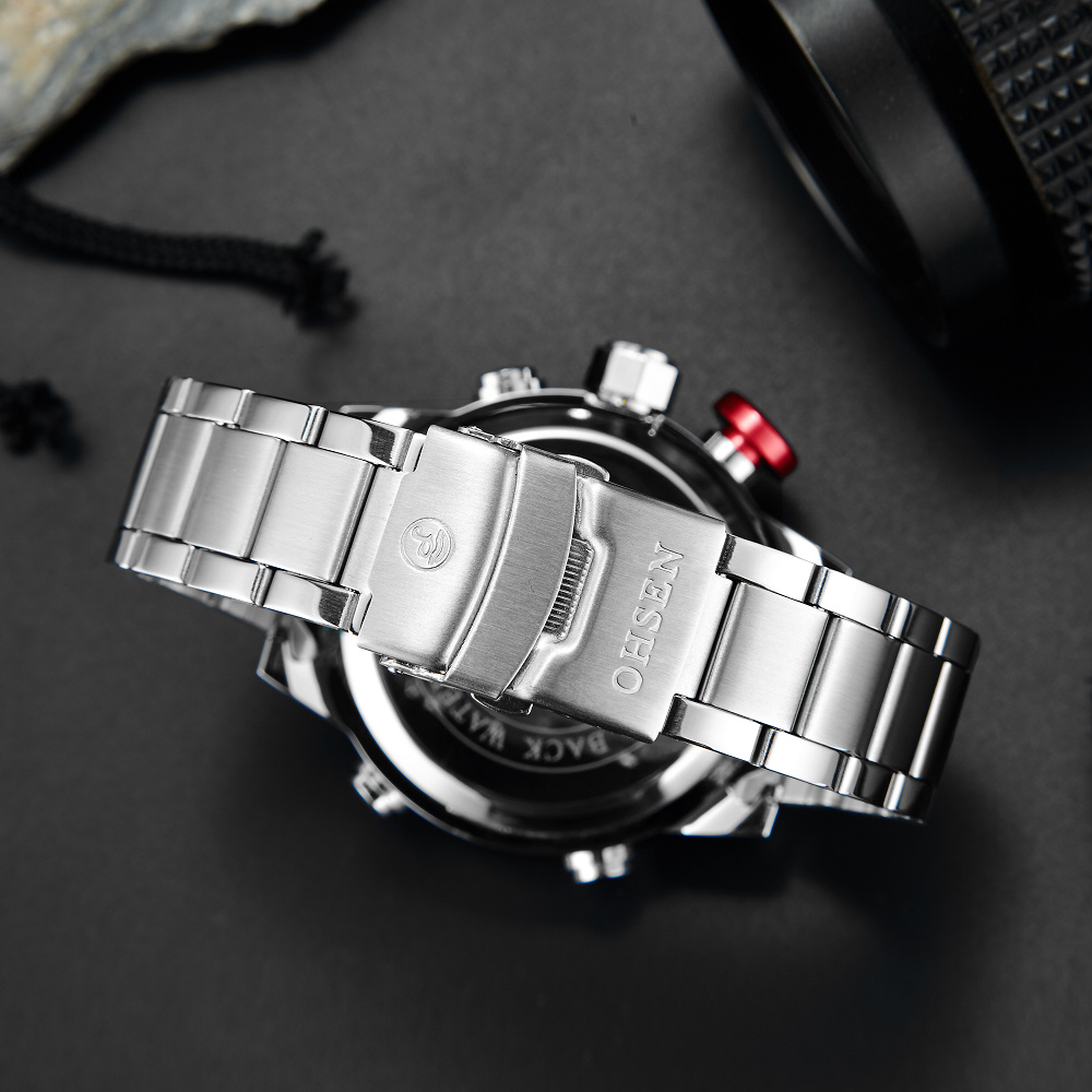 OHSEN-Relógio Quartzo Digital  - Luxury Watch White avaliação e preço