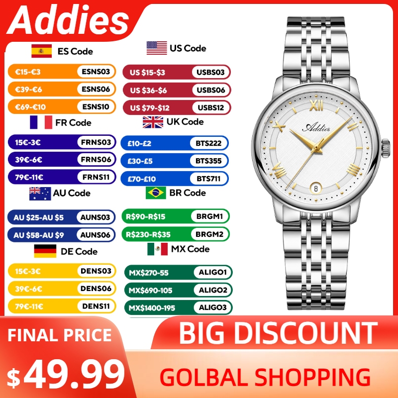 Addies Novos Relógios Feminino - Luxury Watch & Jewellery Recensioni avaliação e preço