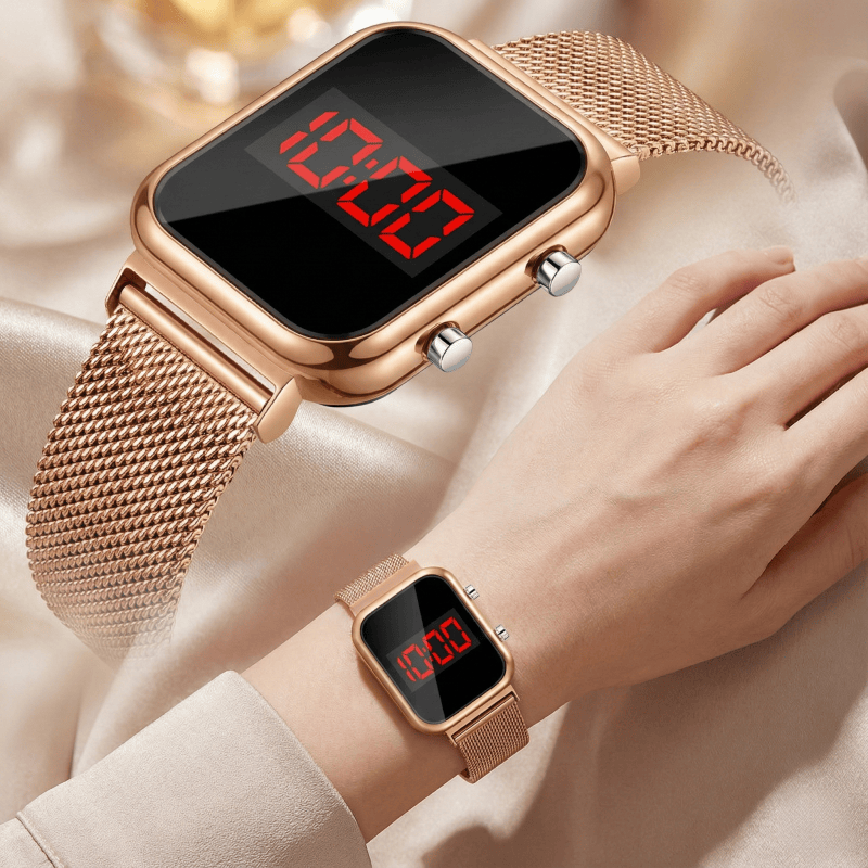 Moda fivela magnética retângul - Luxury Watch News avaliação e preço
