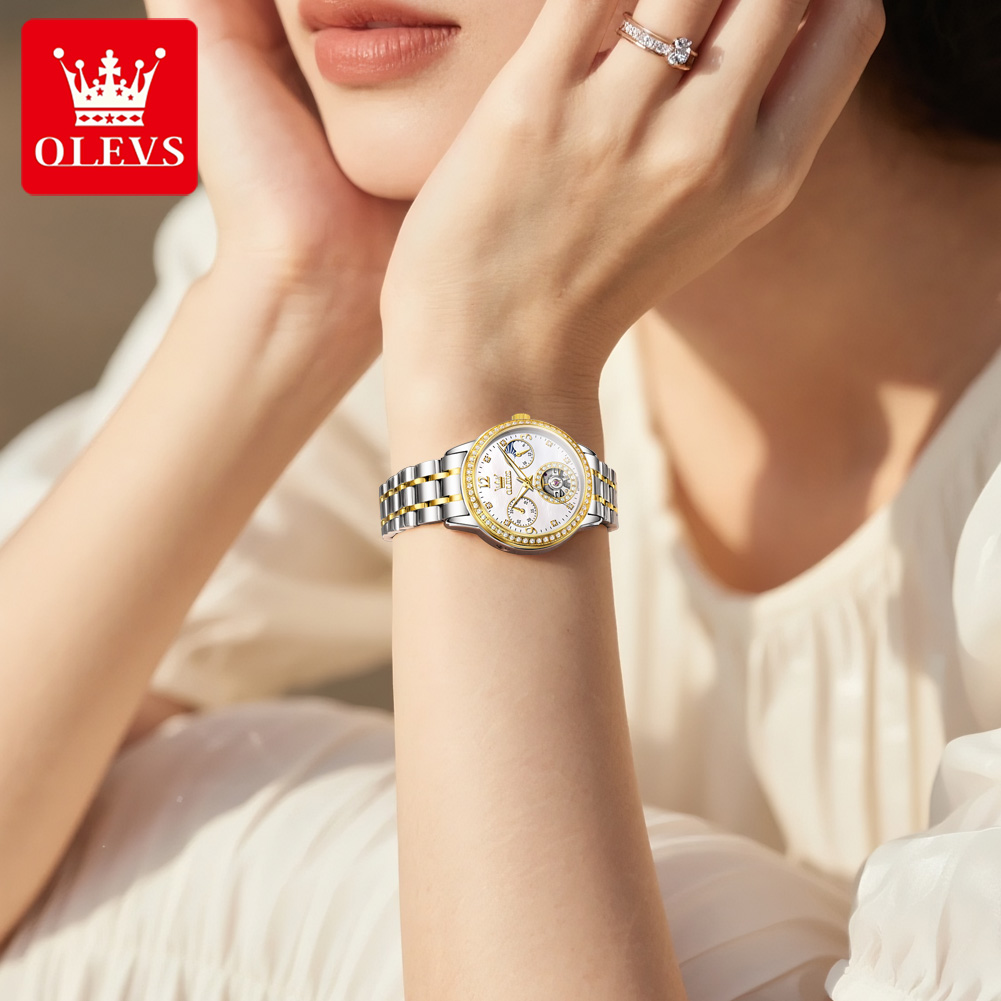 Relógio Automático OLEVS para  - Luxury Watch White avaliação e preço
