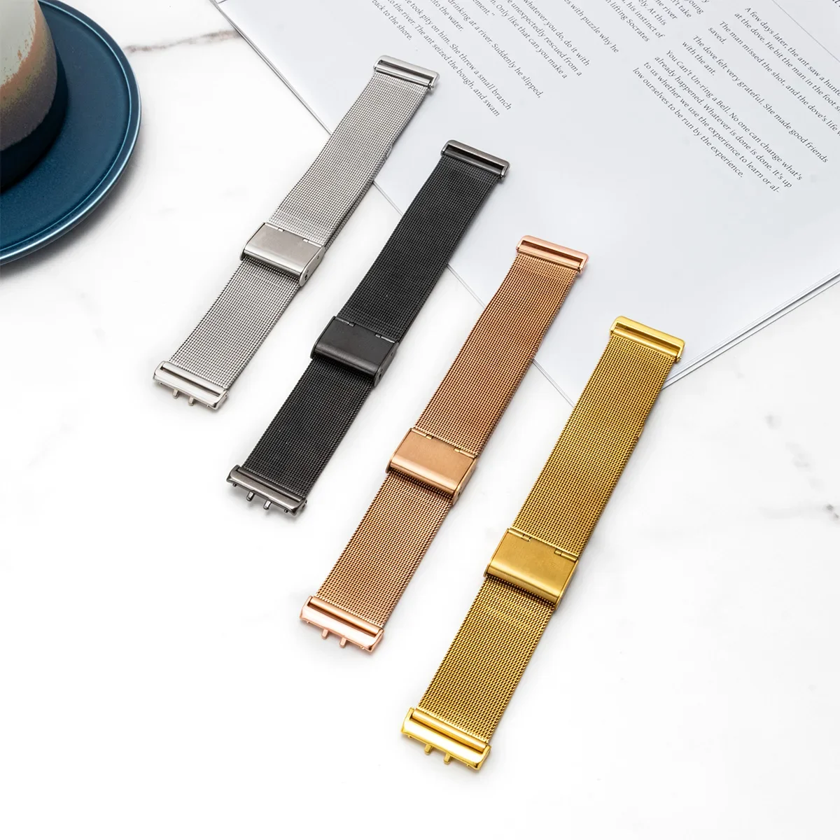 Pulseira de aço inoxidável par - Luxury Watch Galaxy avaliação e preço