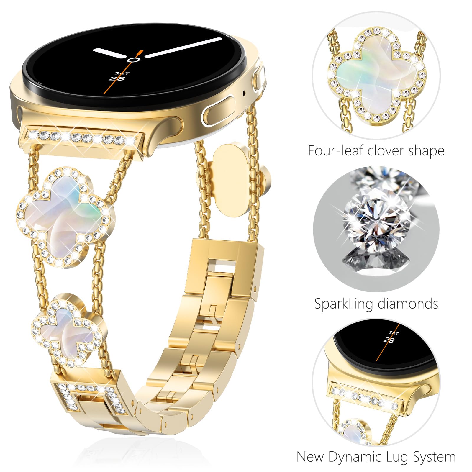 Pulseira de diamante para sams - Luxury Watch Galaxy avaliação e preço
