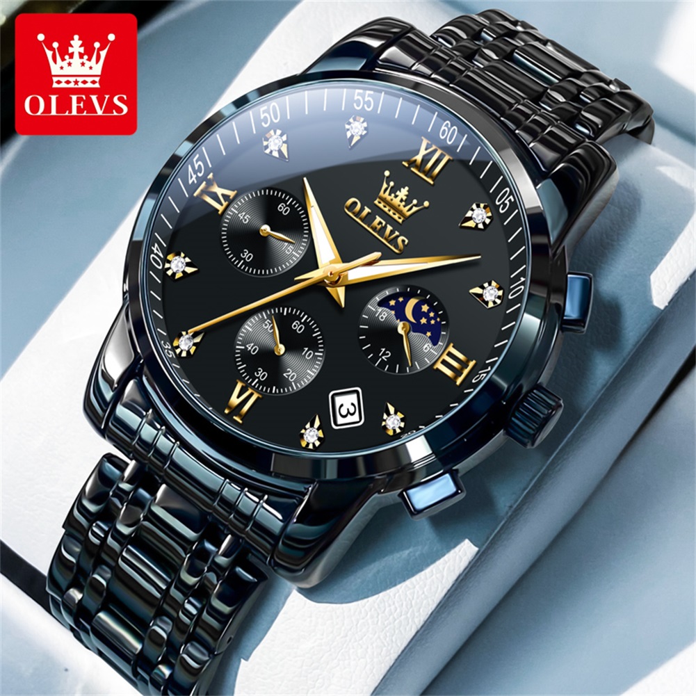 Olevs relógios masculinos popu - Luxury Watch News avaliação e preço