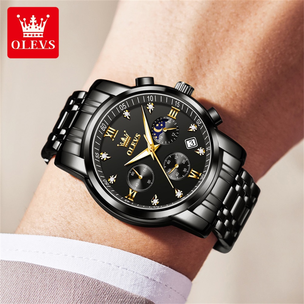 Olevs relógios masculinos popu - Luxury Watch News avaliação e preço