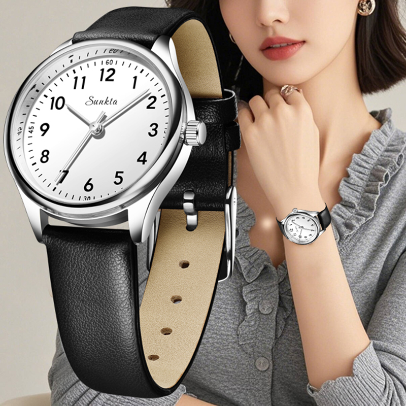 LIGE Simples Moda Feminina Pre - Luxury Watch White avaliação e preço