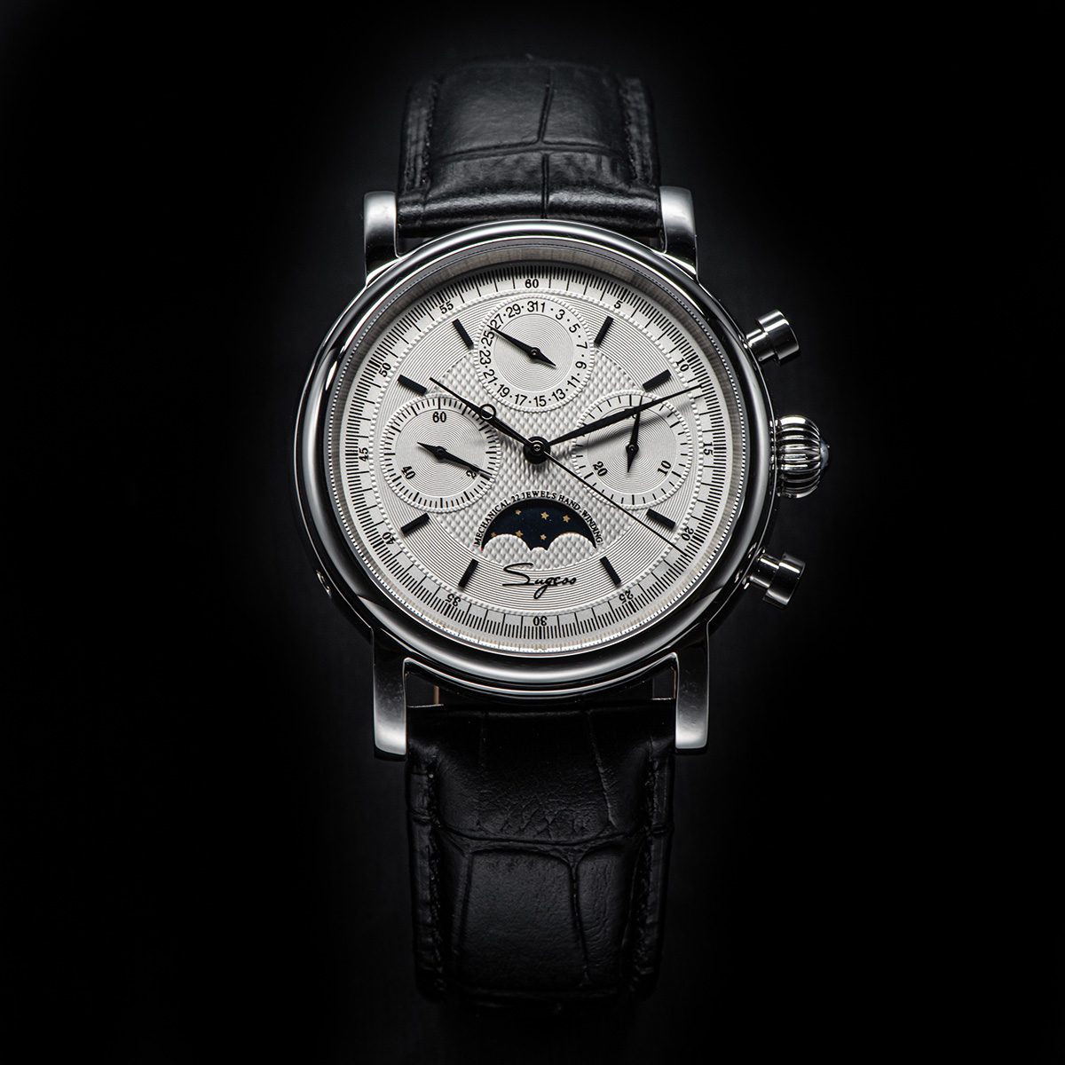 Sugess piloto cronógrafo relóg - Luxury Watch On Sale avaliação e preço