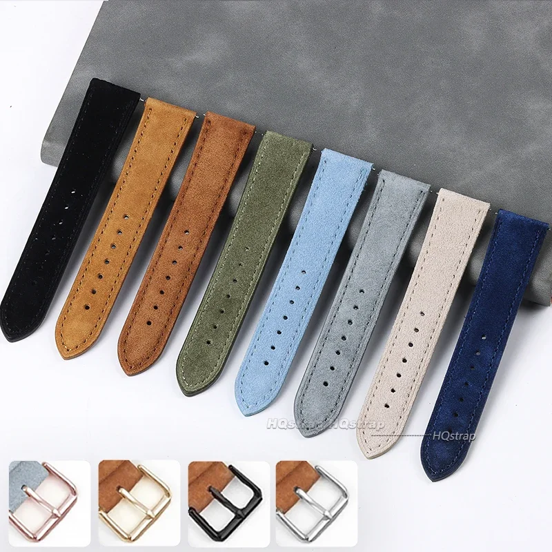 Camurça pulseira de couro genu - Luxury Watch Class avaliação e preço