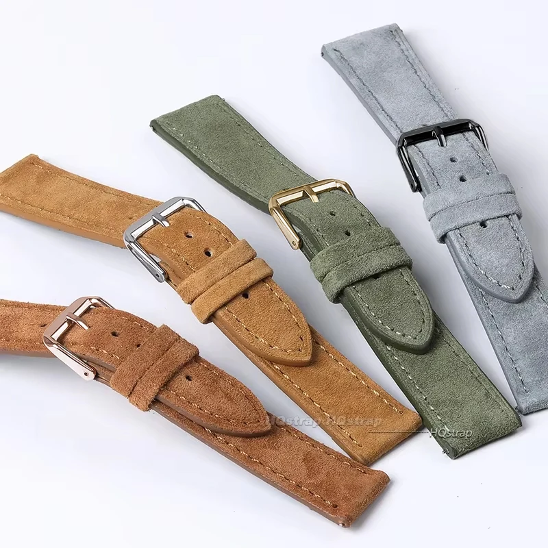 Camurça pulseira de couro genu - Luxury Watch Class avaliação e preço