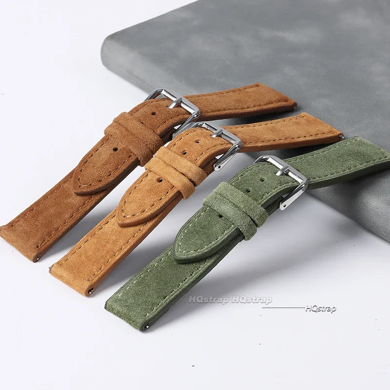 Camurça pulseira de couro genu - Luxury Watch Class avaliação e preço