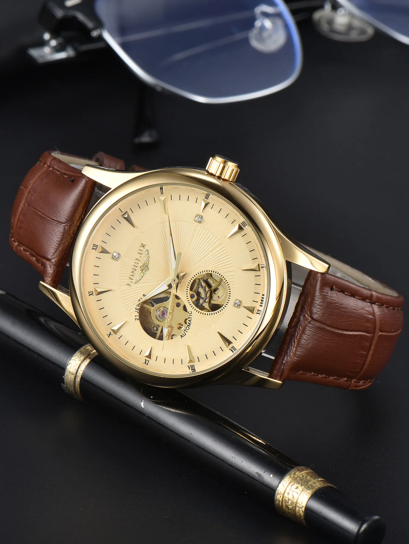 Relógio Automático LONGLUX Est - Luxury Watch On Sale avaliação e preço
